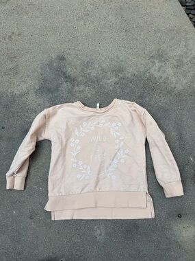 Rylee and cru wreath print sweatshirt